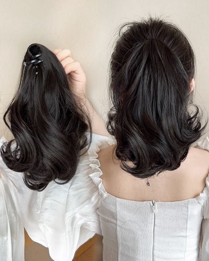 ヘアクリップ付きポニーテールウィッグ